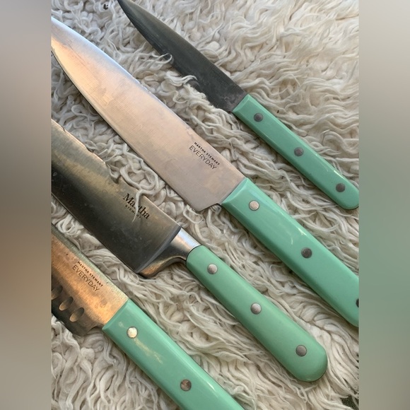 14 Pc  Stainless Steel Cutlery  Knife Block Set MARTHA STEWART + 4 Bonus Knives - Picture 10 of 10